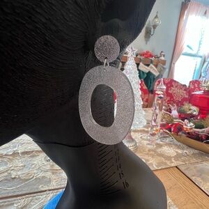 Elegant Silver Statement Earrings